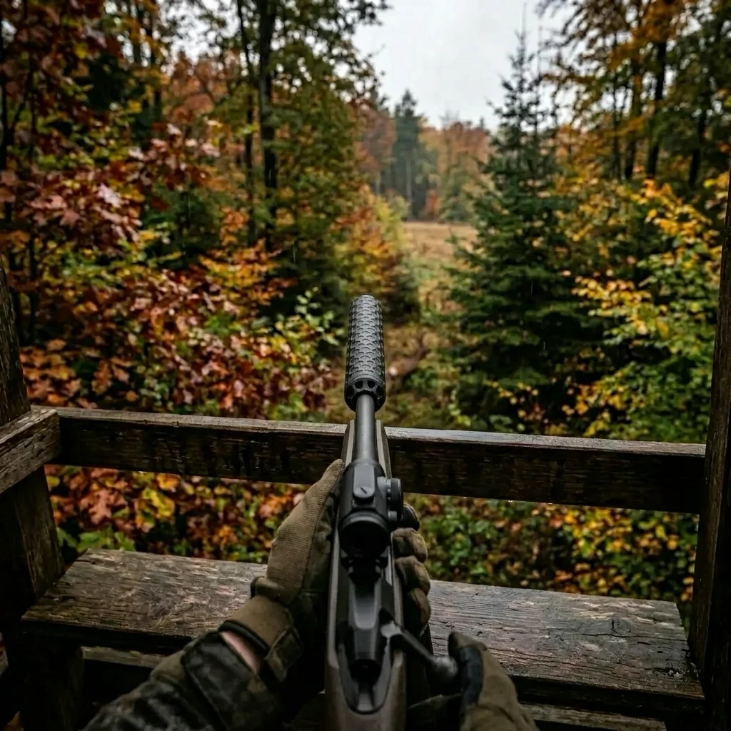 Erfahrungsbericht Drückjagd im Taunus: Dynamisch und Präzise - Drückjagd Taunus Schalldämpfer Vanward Hunter Blaser R8 Titan
